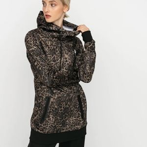 VOLCOM Womens 2021 Snowboard Snow SPRING SHRED HOODIE Leopard
